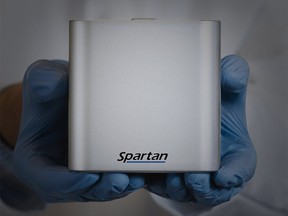 Spartan Bioscience rapid-testing device for COVID-19. Photo courtesy of AHS