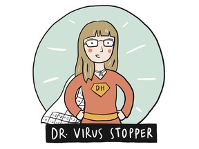 The Dr. Virus Stopper illustration by Stephanie Simpson