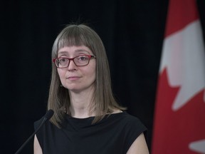 Dr. Deena Hinshaw, Alberta's chief medical officer of health, announced that  five more people have died from COVID-19 and there are 107 new cases of the illness on Friday, April 3, 2020.