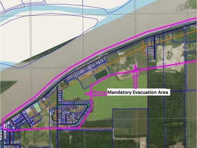 A mandatory evacuation is in effect for the residents within the hamlet of Fort Vermilion. Supplied photo/Mackenzie County  ORG XMIT: K_ho83CktYc1EzeXKorC