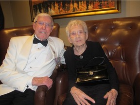 George Morasch and wife Fern are pictured at the Calgary Highlanders 69th Grand Highland Military Ball in 2018.