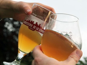 Fully legal gasses of beer in the unfenced Josaphat Park in Brussels, Belgium.