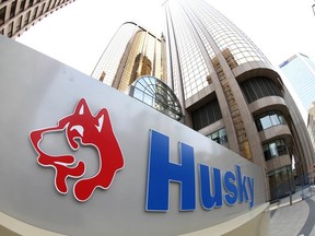 Signage is shown at a Husky Energy offices in Calgary on Wednesday, April 29, 2020. Jim Wells/Postmedia