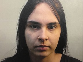 Tasha Mack is seen in this police handout photo provided as evidence in the Court of Queen's Bench of Alberta.