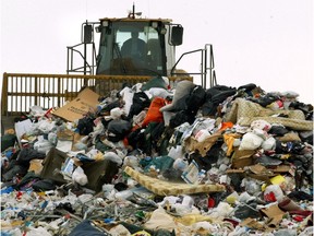 The Cloverbar landfill in Edmonton.
