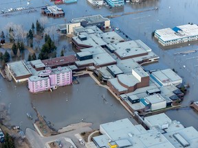 The Keyano College campus in downtown Fort McMurray is shown on Tuesday, April 28, 2020. All mandatory evacuation orders have been lifted in Regional Municipality of Wood Buffalo after a massive ice jam caused flooding and forced about 13,000 people out of their homes.