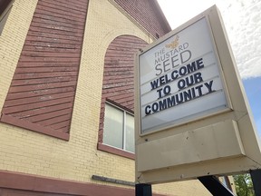 Shot of the mustard seed location in edmonton for story about a fundraiser