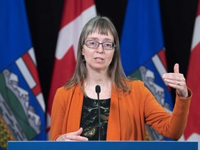 Alberta’s chief medical officer of health Dr. Deena Hinshaw provides an update on COVID-19 and the ongoing work to protect public health on Thursday, May 21, 2020,