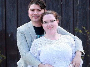 Anna Bailie and Kristopher Wong had to postpone their wedding in April because of the COVID-19 pandemic. They put it off until July and are going ahead with the paired-down ceremony - now to be held in their parents' backyard.