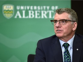 University of Alberta president Dr. David H. Turpin has decided not to seek a second term as president of the university in Edmonton, March 15, 2019.