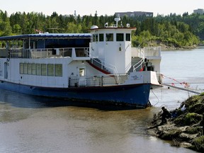 The Edmonton Riverboat was being dry-docked at Whitemud Park on Monday, June 1, 2020.