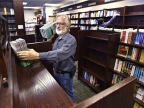 Steve Budnarchuck, co-owner of Audreys Books, says he and his staff were at first barely able to keep up with online demand.