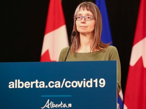 Alberta's chief medical officer of health Dr. Deena Hinshaw provides an update on COVID-19 cases on June 15, 2020.