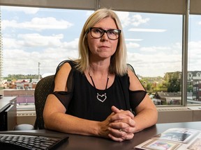 Calgary Women's Emergency Shelter executive director Kim Ruse says she has concerns that the RCMP are not committing to uphold Clare's Law, which alerts women at risk of domestic abuse, due to potential privacy concerns.