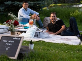 Jon Cankat (left) and Vasili Papadopoulos are the co-owners of True North Picnic, a new custom catering company.