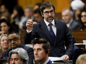 Canada's Minister of Canadian Heritage Steven Guilbeault speaks during Question Period in the House of Commons on Parliament Hill in Ottawa, Ontario, Canada February 3, 2020.