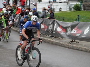 Edmonton cyclist Mike Webb at the 2019 Canadian Criterium Nationals.