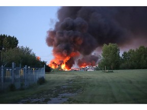 About 10 p.m. on Tuesday, July 14, 2020, firefighters from Strathcona County and Edmonton were called to the Genalta Recycling facility near 34 Street and 93 Avenue.