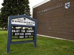 Back to school sign at Kenilworth School.