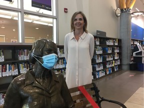 Pilar Martinez, seen at the Lois Hole branch in Callingwood, is the CEO of Edmonton Public Library.