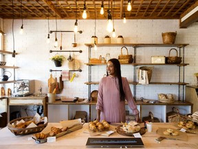 Owner Seble Isaac has put a small market with fresh breads, vegetables and cheese into her 124 St. restaurant, Tiramisu Bistro.