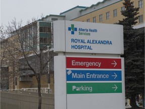 Photo of the Royal Alexandra Hospital on March 23, 2020.