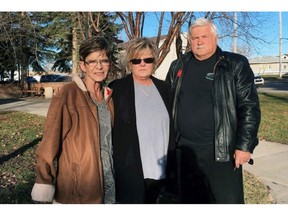 Deborah Doonanco is pictured with her parents, Mary and Johnnie, following a day of testimony in St. Paul court, in November 2016. Photo supplied by Lakelandtoday.ca