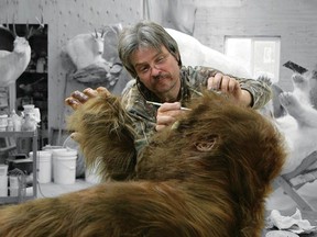 Alberta Beach taxidermist Ken Walker making his Bigfoot creation, seen in the movie Big Fur.