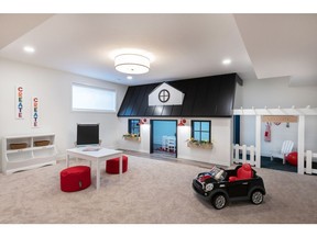 The children's playhouse in the 2020 Mighty Millions Lottery, in the grand prize home by Newground Developments.