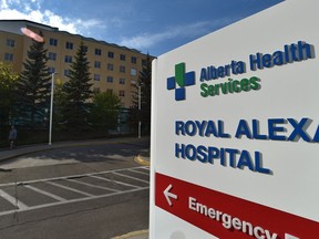 The Royal Alexandra Hospital in Edmonton on Aug. 25, 2020.