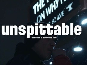 Unspittable, a film by Michael B. MacDonald, features Amplify (William Cardinal) preparing for a show at The Forge on Whyte.
