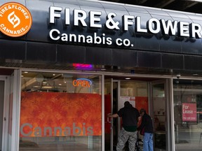 The Fire & Flower Cannabis Co. store at 10141 100a Street.