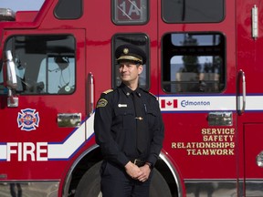 Edmonton Fire Rescue Services Chief Joe Zatylny poses for a photo at Fire Station #1, in Edmonton Wednesday Sept. 16, 2020. Photo by David Bloom