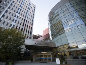 The exterior of the Mazankowski Alberta Heart Institute, in Edmonton Alta. on Monday Oct. 5, 2015.