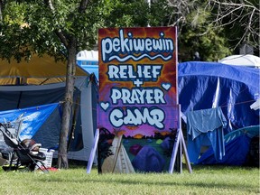 Camp Pekiwewin in Rossdale will scale back services next Friday and work to transition residents to one of the three temporary 24-7 shelters being operated this winter.