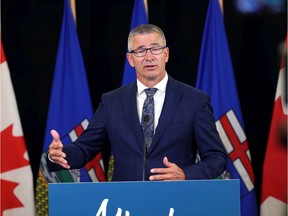 Alberta's Finance Minister Travis Toews said Tuesday, Dec. 1, 2020, that changes to federal stabilization payments, which could nearly triple the amount of money the province receives for this fiscal year, do not go far enough.