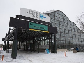 The Edmonton Convention Centre is being used as a 24-7 temporary shelter for residents experiencing homelessness this winter.