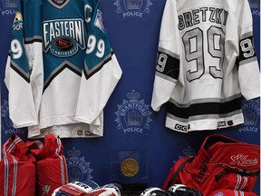 Brantford police said Tuesday they have laid charges after the theft of  Wayne Gretzky sports memorabilia from the home of Walter Gretzky. Submitted