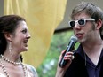 Jenny Feniak chats with with Spencer Estabrooks on the red carpet of the 15th Annual Big Rock Eddies while working for the Edmonton Sun. Postmedia file photo