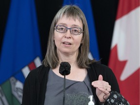 Alberta's chief medical officer of health Dr.Deena Hinshaw provided, from Edmonton on Thursday, December 17, 2020, an update on COVID-19 and the ongoing work to protect public health. Government of Alberta