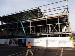 The COVID-19 pandemic has caused the construction of the downtown/Ice District CityMarket, seen  on Wednesday, Dec. 23, 2020, to be delayed until 2022. It was originally slated to be open 2021.
