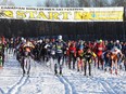 Skiers take part in the Canadian Birkebeiner Ski Festival on Feb. 12, 2017.
