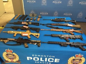 On Tuesday, Dec. 15, 2020, the EPS Firearms Investigation Unit (FIU) executed search warrants at two residences in Saddle Lake. Two men were charged and multiple firearms and ammunition were seized.