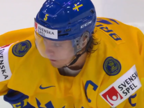 Sweden's captain Philip Broberg