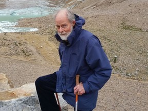 Dr. Henry Pabst at the base of Angel Glacier (Mt. Edith Cavell) near Jasper.  The immunologist and pediatrician who spent more than 30 years working at Edmonton’s Rosecrest Home with some of the province’s most medically fragile children, died Monday from COVID-19. He was 87 years old.