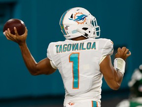 Miami Dolphins quarterback Tua Tagovailoa.