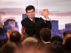 Edmonton Mayor Don Iveson on the day he was first elected mayor in 2013. Iveosn delivered his final State of the City address on Wednesday, May 5, 2021.