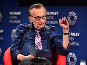 Larry king attends The Paley Center For Media Presents: A Special Evening With Dionne Warwick: Then Came You at The Paley Center for Media on August 1, 2018 in Beverly Hills, California.