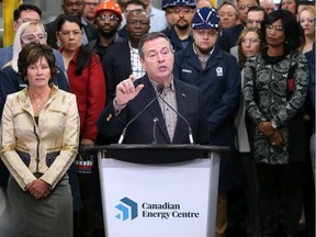 Alberta Premier Jason Kenney speaks at the official launch of the Canadian Energy Centre at the Southern Alberta Institute of Technology in Calgary, Wednesday December 11, 2019.  Gavin Young/Postmedia ORG XMIT: POS1912111426369486 ORG XMIT: POS1912121258423541 ORG XMIT: POS1912171611111787 ORG XMIT: POS2001071800019187