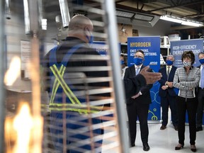 The Alberta government announces a strategy to expand the natural gas sector, in Edmonton on Oct. 6, 2020, and seize emerging opportunities for clean hydrogen, petrochemical manufacturing, liquefied natural gas and plastics recycling. More needs to be done in this area, along with federal investment, says columnist Adam Legge of the Business Council of Alberta.